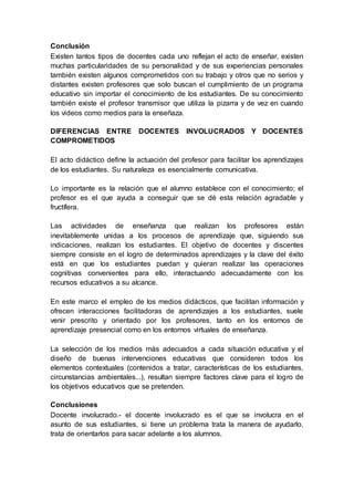 Tipos De Docentes Pdf