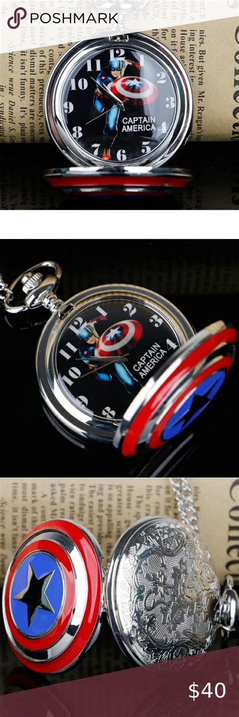 New Captain America pocket watch | Captain america, Captain, America