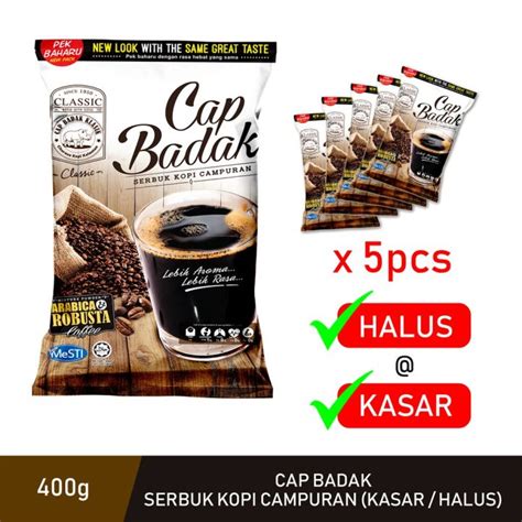 Kopi Cap Badak Classic Serbuk Kopi Campuran 400g Lazada