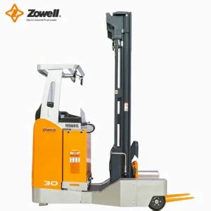 Full Electric Pallet Stacker Forklift Ac Motor Zowell Multi Directional