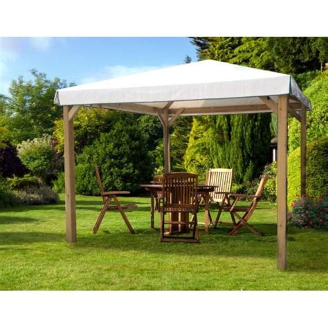 Gazebo In Legno X Da Giardino Pergola Copertura Pvc Bricoshop