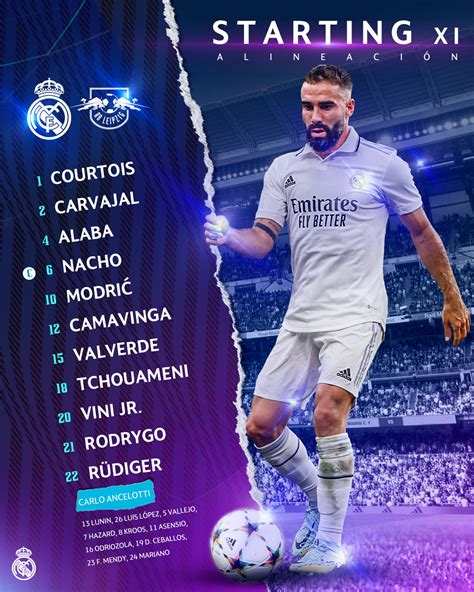 Real Madrid Cf 🇬🇧🇺🇸 On Twitter 📋 Our Starting Xi 🆚 Rbleipzigen