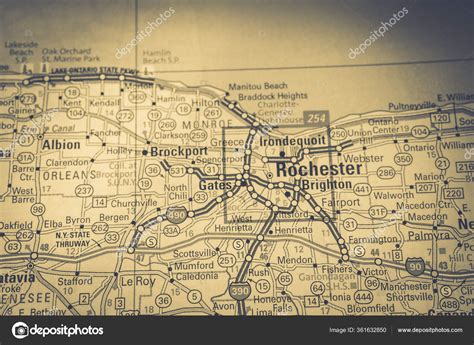 Rochester Usa Map Travel Background Stock Photo By Aallm 361632850