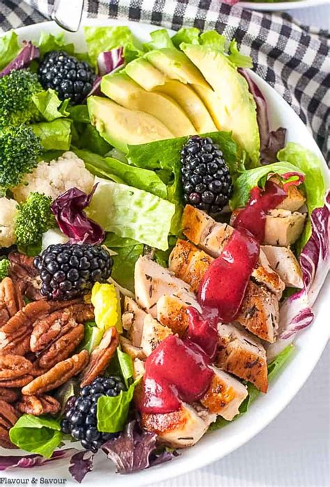 Blackberry Balsamic Grilled Chicken Salad Flavour And Savour