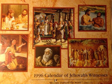 Jw Calendar 1996 Calendar Calendar 1996 Jehovahs Witnesses