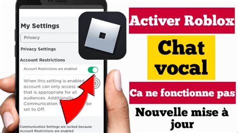 Comment Activer Le Chat Vocal Roblox Correction Du Chat Vocal