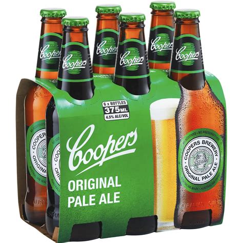 Coopers Pale Ale Bottles 375ml X 6 Pack Woolworths