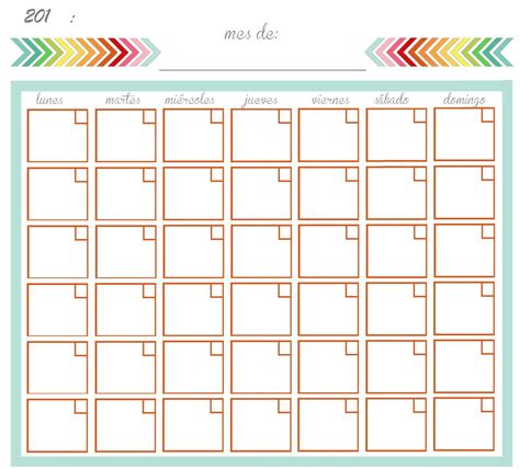 CALENDARIO PERPETUO ESPAÑOL Planner bullet journal Blog planner