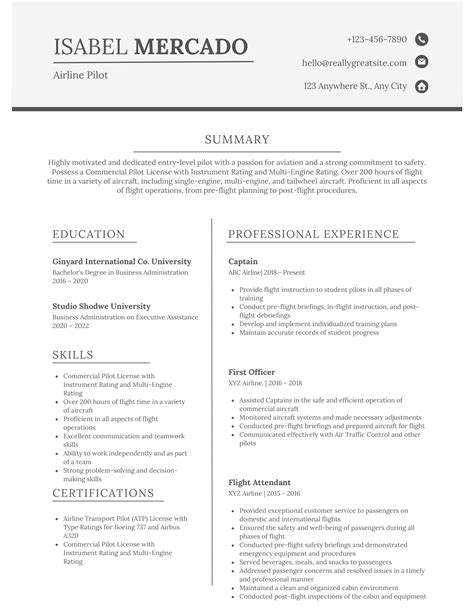 4 Pilot Resume Examples Ultimate Writing Guide [2023] Resume My Way