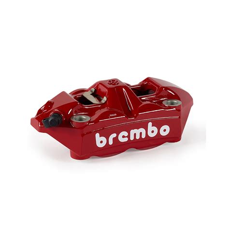 Trier De Frein Avant Gauche Brembo Upgrade M Mm Rouge Logo Blanc