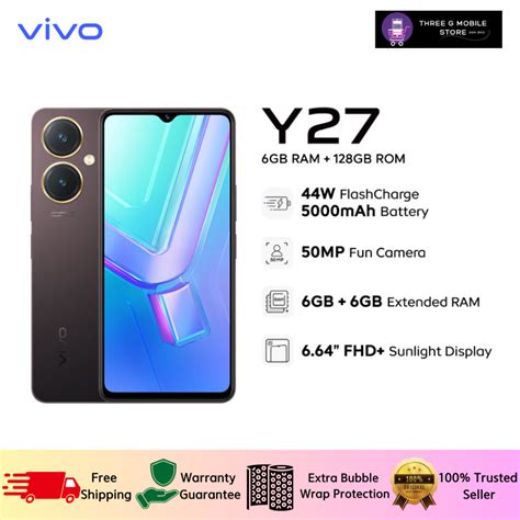 Vivo Y Smartphone Gb Extended Ram Gb Rom W Flashcharge