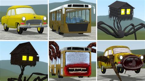 Old And New Update Car Eater Bus Eater House Head Vs All Trevor