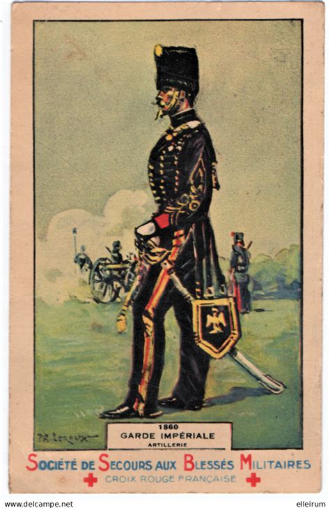 Croix Rouge MILITARIA GARDE IMPERIALE ARTILLERIE SOCIETE De