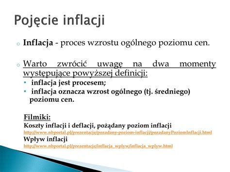 Inflacja Definicja Inflacja Definicja Inflacja Wzrost Ogolnego