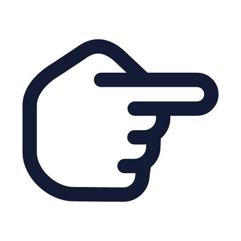 Hand Pointing Right 04 Icon | Stroke | Rounded | Free Download on ...