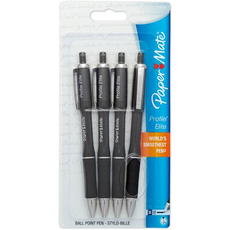 Paper Mate Profile Elite Ballpoint Retractable Pen Bold Black Ink