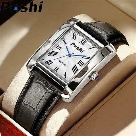 POSHI Vintage Classic Watches Men Original Casual Waterproof Roman