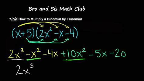 Multiplying A Binomial By A Binomial