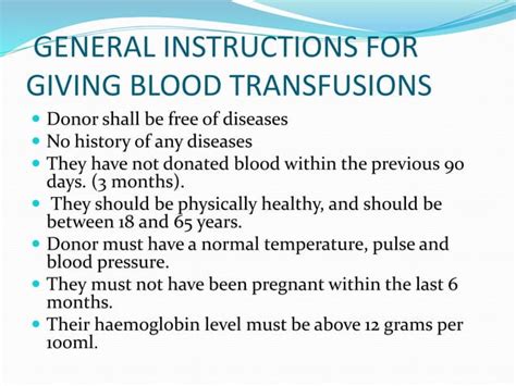 Blood Transfusions Ppt PPT