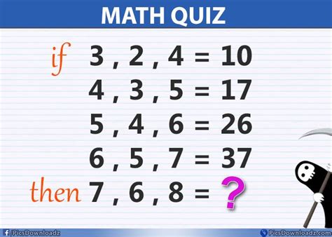 Maths Quiz With Answers Math Quiz And Answers