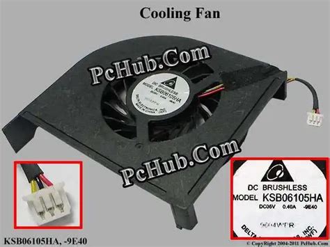 Delta Electronics KSB06105HA Cooling Fan DC 5V 0 40A Bare Fan