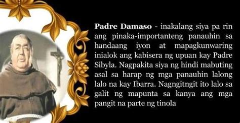 Ano Ano Ang Mga Pangyayaring Naganap Ng Dumating Si Padre Damaso Pls