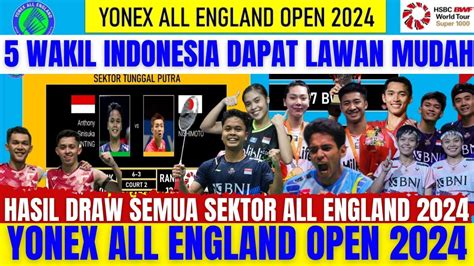 Wakil Indonesia Di Prediksi Menang Hasil Draw Jadwal Lengkap