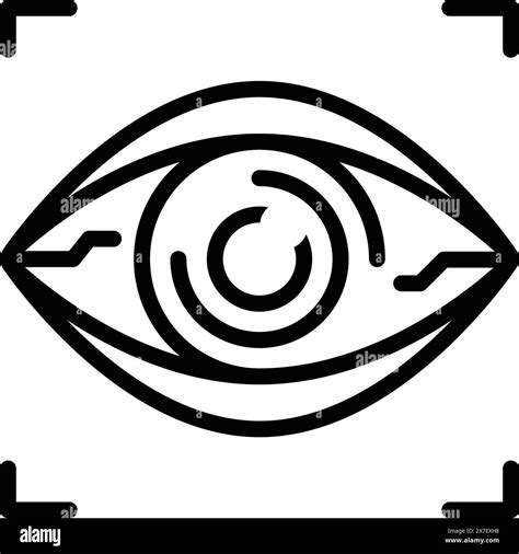 Icon For Bionic Contact Lens Bionic Contact Lens Stock Vector Image