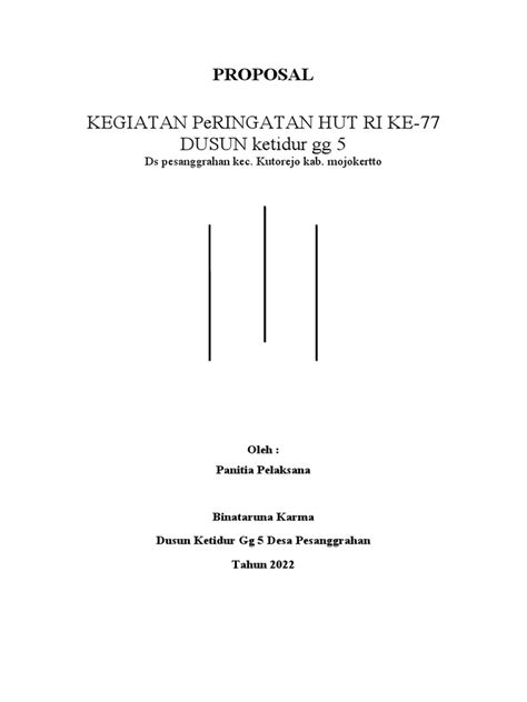 Contoh Proposal 17 Agustus Pdf