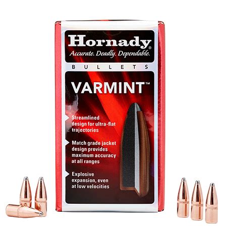 Hornady 22cal 224 55gr SP With Cannelure Traditional Varmint 100