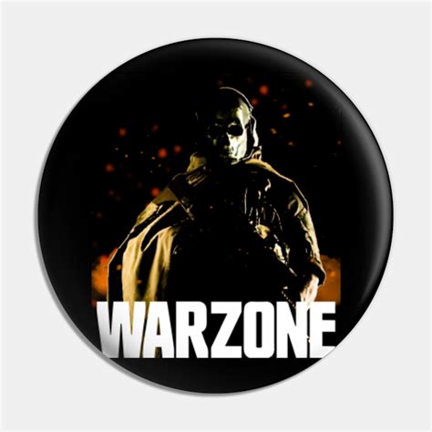 Ghost Call Of Duty Warzone Call Of Duty Pin Teepublic