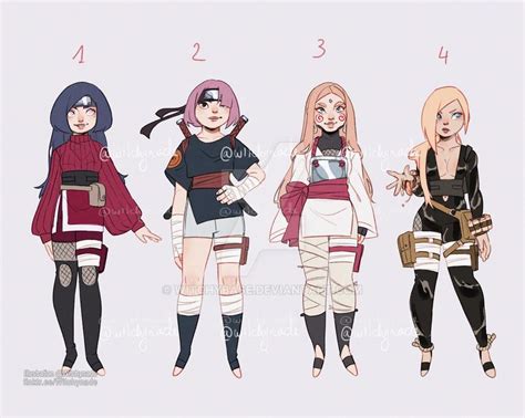 Pin By Teona Kein On Дизайн одежды персонажей Ninja Outfit Naruto Clothing Character Design