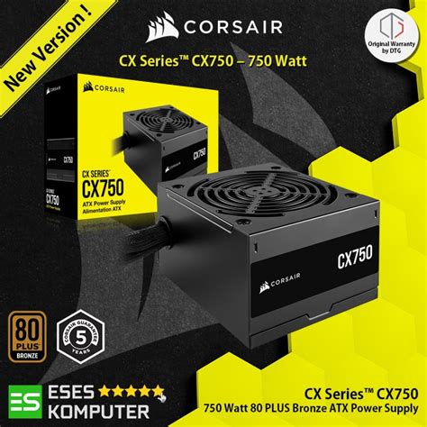 Jual Psu Corsair Cx Series Cx W Plus Bronze Atx Power Supply