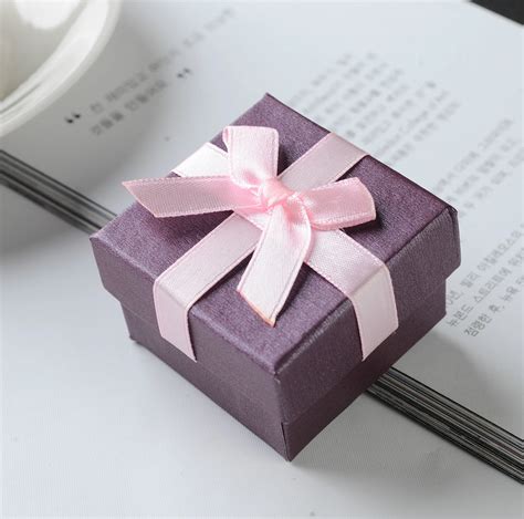 Doreenbeads Jewelry Box Wholesale Paper Purple Ring Bracelet Necklace