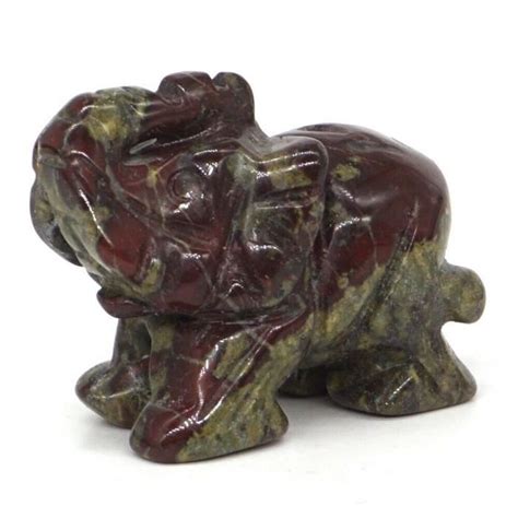 Pierre Vendue Seule Dragon Blood Jasper Statue L Phant En Pierre