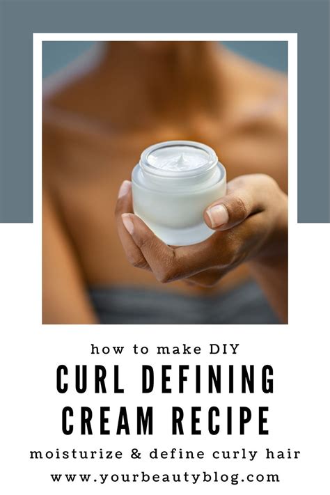 Diy Curl Defining Cream Recipe Moisturize And Define Curls Naturally