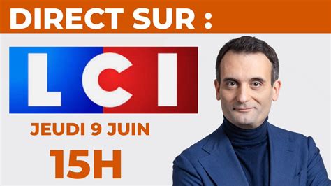 Florian Philippot on Twitter Je serai en direct sur LCI à 15h