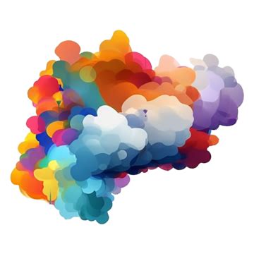 Cute Colorful Cloud Pattern Vector Cloud Cartoon Colorful PNG And