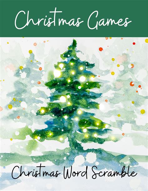 Christmas Word Scramble Christmas Word Game (Instant Download) - Etsy