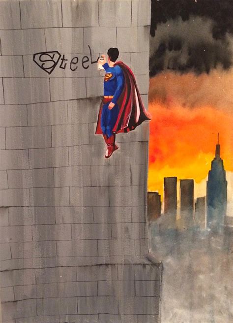 Steel Superman Painting By Brandon Sines Available From Wet Paint Nyc