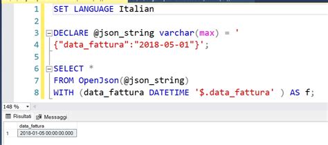 Json Su Sql Server Parsing E Conversione