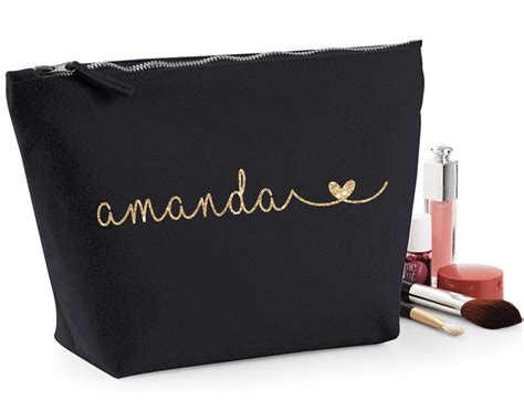 Makeup Bag Personalized Custom Makeup Bag Personalized Bag Etsy