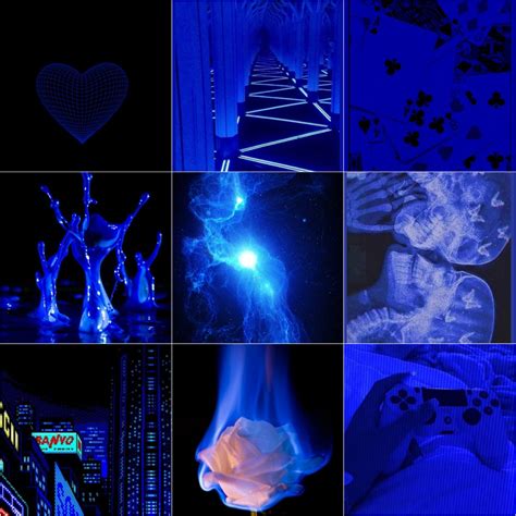 60 digitaldark Blue Aesthetic Collage Kit Dark Blue Photo - Etsy