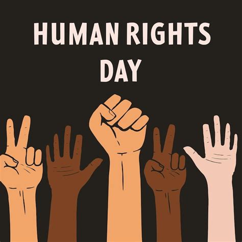 Premium Vector Flat Hand Drawn Human Rights Day Illustration