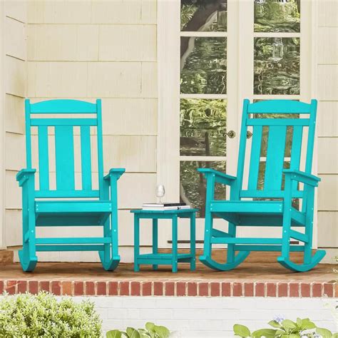 LUE BONA Hampton Aruba Blue Recycled Plastic Weather Resistant Outdoor