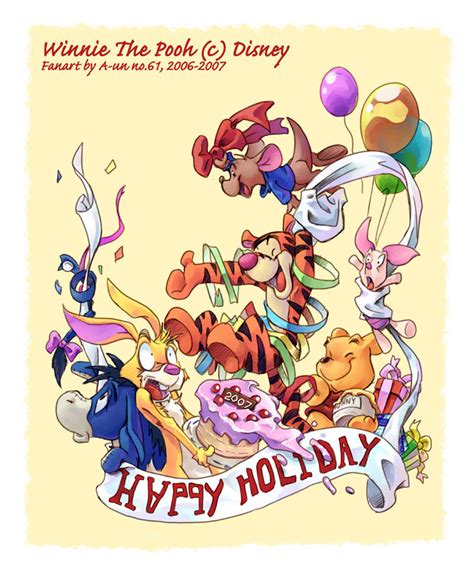 Pooh's Holiday Party by aun61 on DeviantArt