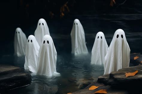 Premium Photo Horror Ghost White Spooky Halloween Scary