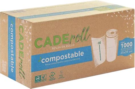 Caderoll Bolsas En Rollo Compostables De X Cm Env O Gratis