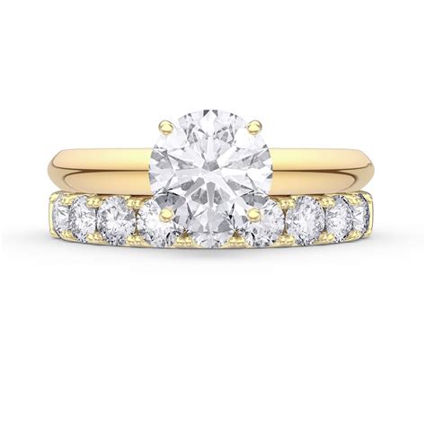 Unity 1ct Moissanite 10k Yellow Gold Solitaire Proposal Ringjian London10k Gold Rings