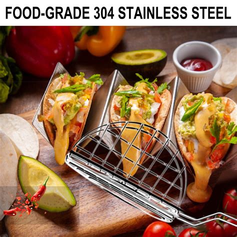 Taco Shell Tongtaco Maker Press Fried Taco Shells Mold Crisp Deep Fryer L Shape Stainless Steel